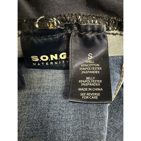 Women's S.O.N.G. Maternity Jeans Size Small Blue - Picture 8 of 9